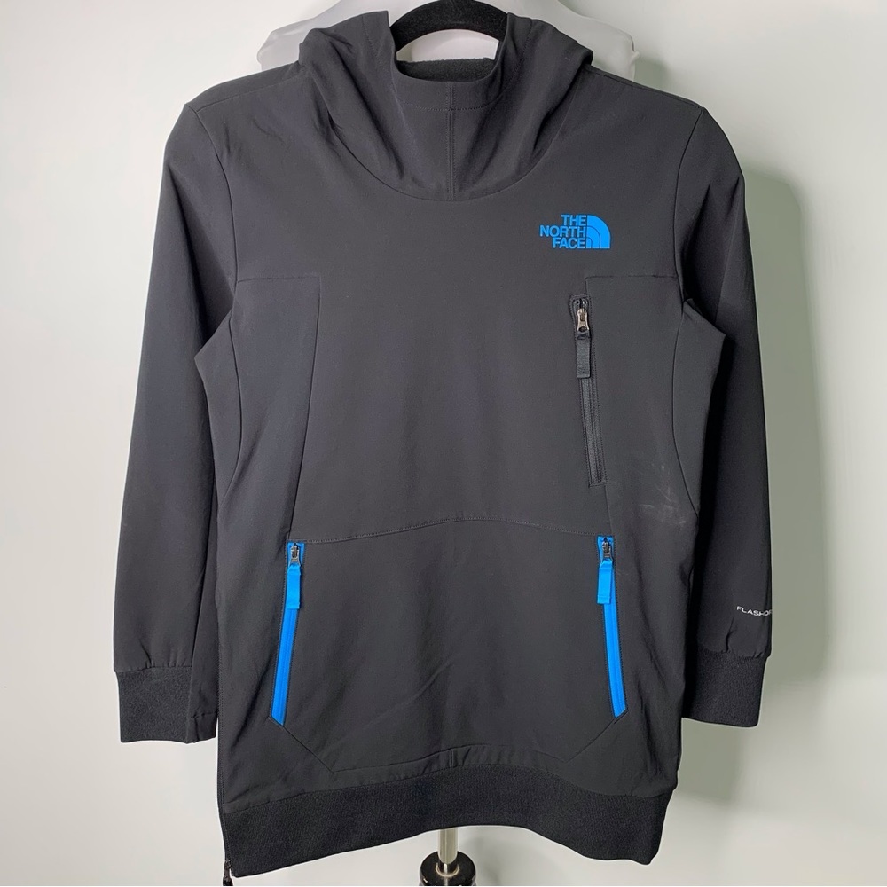 The North Face Boy's Black Tekno Pullover Hoodie Sweater Size Medium (10/12)